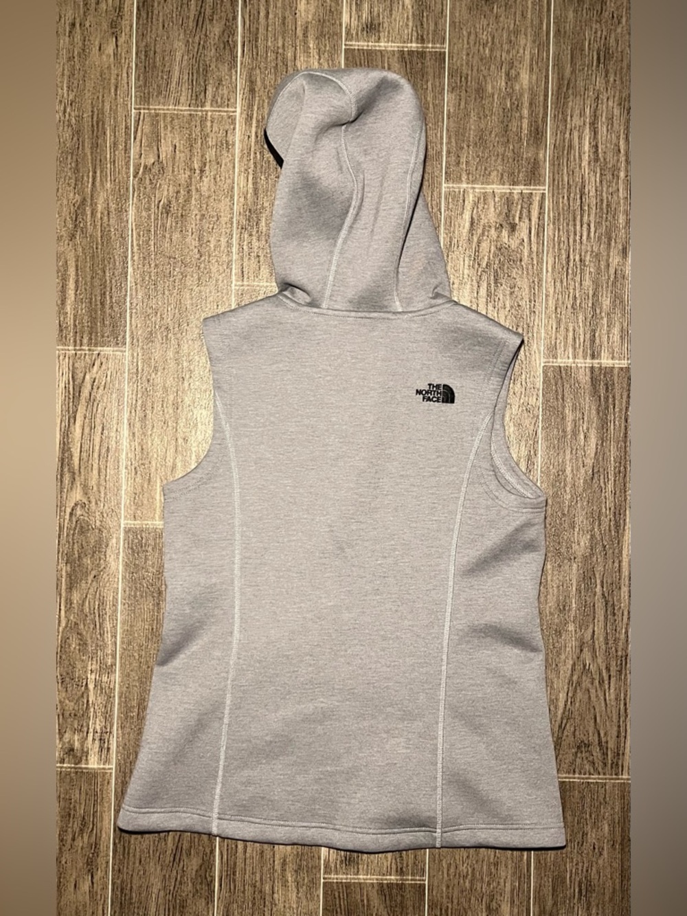 The North Face Women's Canyonwall Grey Hooded Vest Size Medium Full Zip - Picture 5 of 7